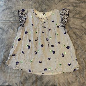 BOGO! Old Navy Floral Eyelet Sleeve Blouse